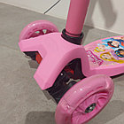 Розовый Трехколесный детский самокат "Micmax - Princess". От 2 до 13 лет. Для девочек., фото 2
