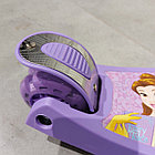 Фиолетовый Трехколесный детский самокат "Micmax - Princess". От 2 до 13 лет. Для девочек., фото 2