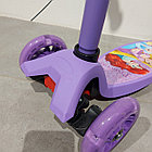 Фиолетовый Трехколесный детский самокат "Micmax - Princess". От 2 до 13 лет. Для девочек., фото 3