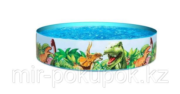 Детский бассейн с жёсткой стенкой Dinosaurous 183 х 38 см, BESTWAY, 55022 - фото 2 - id-p107722961