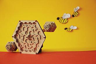 Uniwood Деревянный конструктор-головоломка "Лабиринт" Пчёлы и мёд