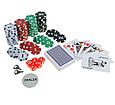 Набор для покера Poker set: 2 колоды карт по 54 шт., 100 фишек, 5 кубиков, фото 2