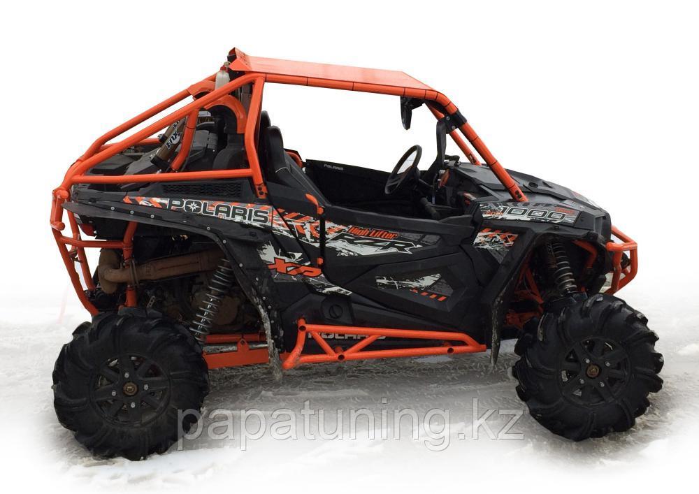 Защита порогов сталь для квадроцикла POLARIS RZR 1000 2013- - фото 1 - id-p107676537