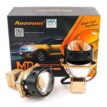 Светодиодные модули Bi-LED в фары AOZOOM M10 {Оригинал, 3", 2 чипа, 2 отражателя}, фото 2