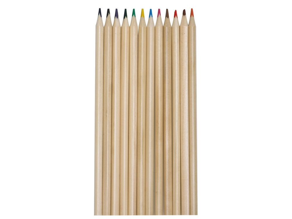 Набор из 12 цветных карандашей Painter, крафт - фото 3 - id-p107730591