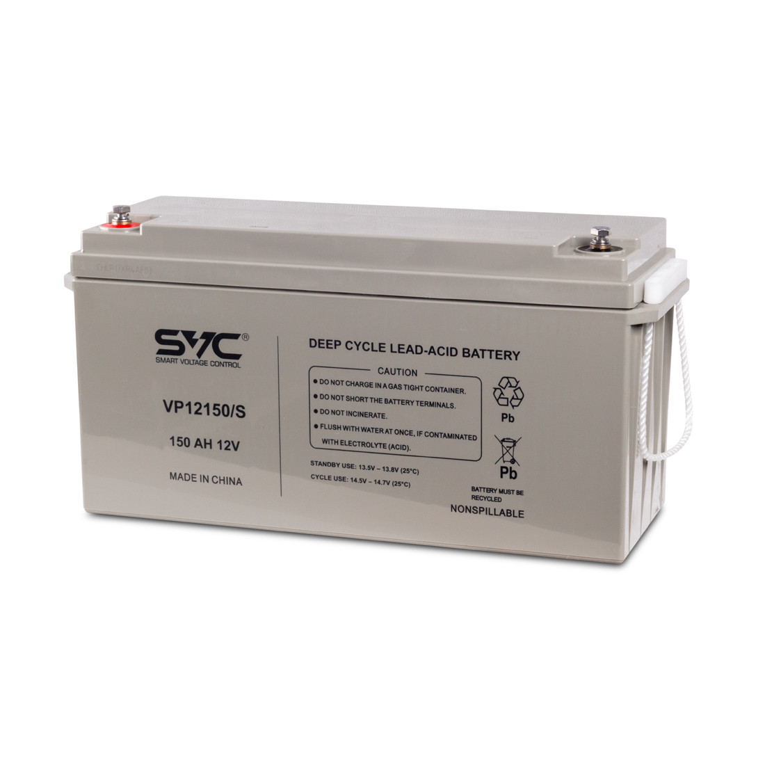 SVC VP12150/S Батарея Свинцово-кислотная 12В 150 Ач Размер в мм.: 485*172*242, фото 1