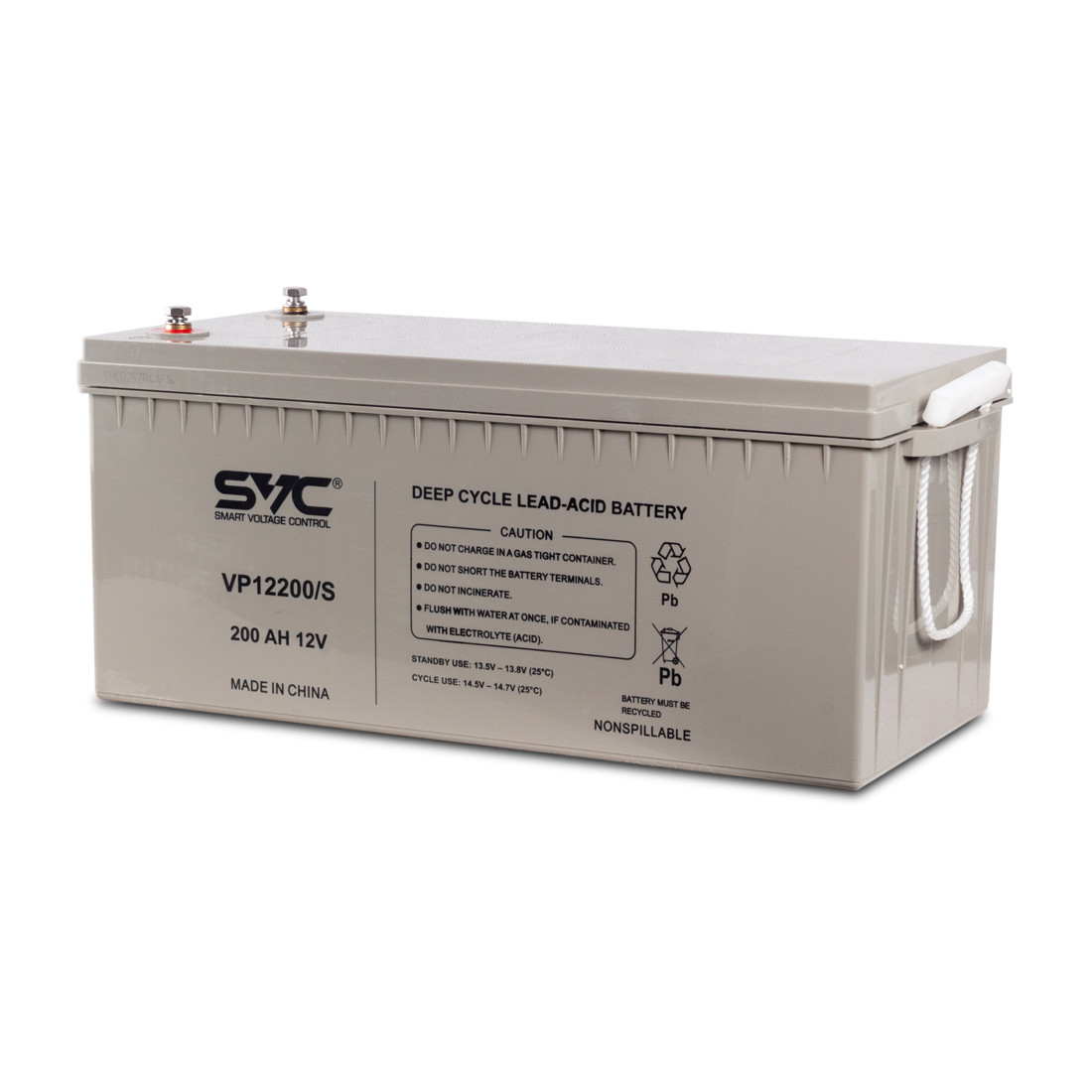 SVC VP12200/S Батарея Свинцово-кислотная 12В 200 Ач Размер в мм.: 552*240*230, фото 1