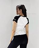 Футболка Dasmi бел чер (жен) 012, фото 2