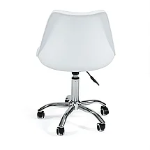 Офисное кресло TULIP (mod.106) металл/пластик/PU, 47x48x80+14см, белый/хром, фото 3