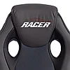 Кресло RACER GT new кож/зам/ткань, металлик/серый, 36/12, фото 9
