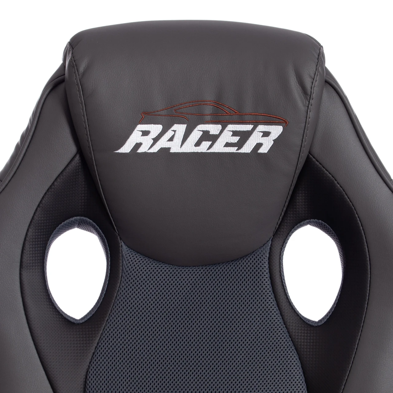 Кресло RACER GT new кож/зам/ткань, металлик/серый, 36/12 - фото 8 - id-p107733455