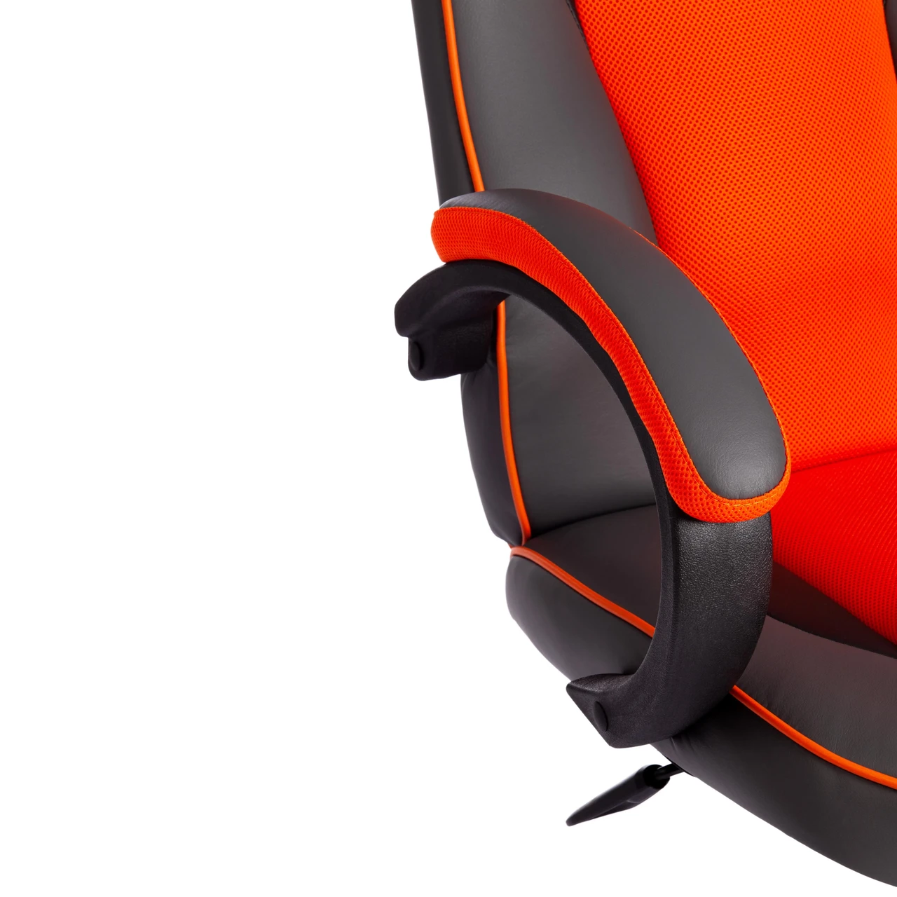 Кресло RACER GT new кож/зам/ткань, металлик/оранжевый, 36/07 - фото 10 - id-p107733457