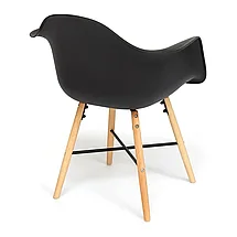 Кресло CINDY (EAMES) (mod. 919) дерево береза/металл/сиденье пластик, 60*62*79см, черный/black with natural, фото 3