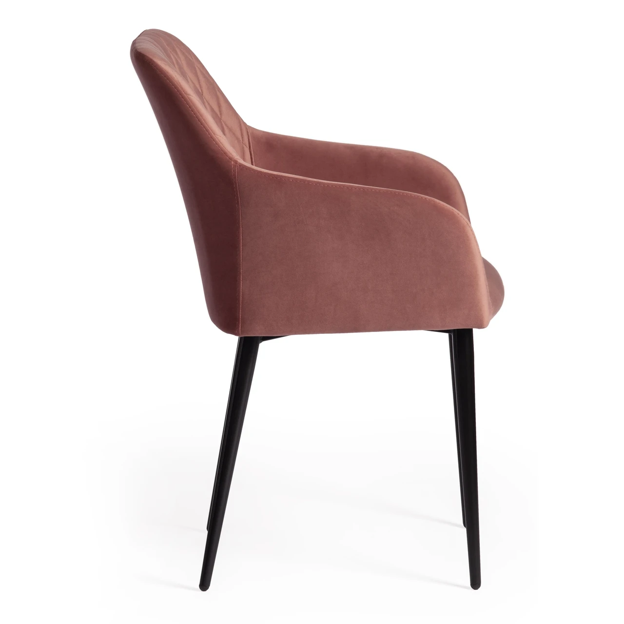 Кресло BREMO (mod. 708) ткань/металл, 58х55х83 см, высота до сиденья 48 см, коралловый barkhat 15 /черный - фото 2 - id-p107733762