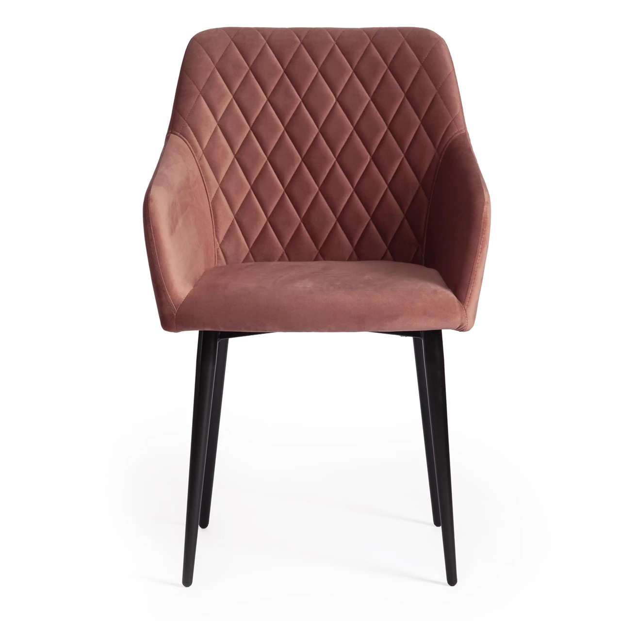 Кресло BREMO (mod. 708) ткань/металл, 58х55х83 см, высота до сиденья 48 см, коралловый barkhat 15 /черный - фото 5 - id-p107733762
