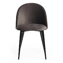 Стул MONRO (mod. 710) ткань/металл, 56х51х80 см, высота до сиденья 47 см, темно-серый barkhat 14/черный, фото 3