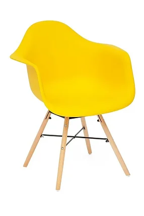 Кресло CINDY (EAMES) (mod. 919) / 1 шт. в упаковке дерево береза/металл/сиденье пластик, 60*62*79см,, фото 1