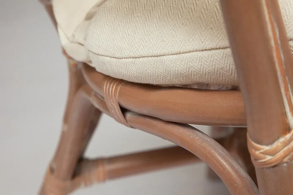 Кресло Secret De Maison Koln с подушкой, натуральный ротанг, 73*69*82 см, Натуральный + white wash - фото 8 - id-p107734915