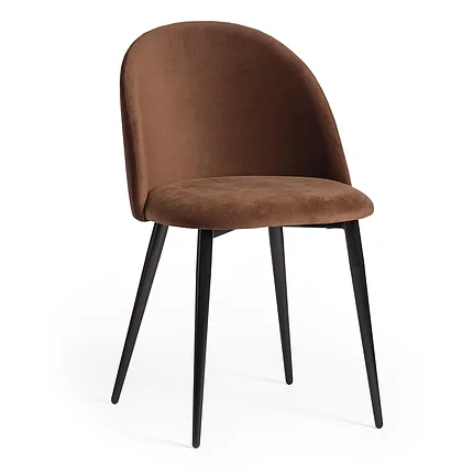 Стул MONRO (mod. 710) / 1 шт. в упаковке ткань/металл, 56х51х80 см, высота до сиденья 47 см, коричневый, фото 1