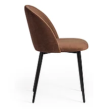Стул MONRO (mod. 710) / 1 шт. в упаковке ткань/металл, 56х51х80 см, высота до сиденья 47 см, коричневый, фото 2