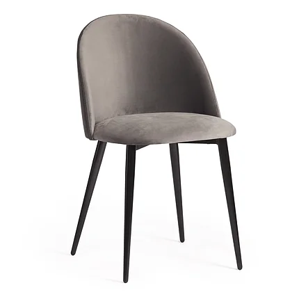 Стул MONRO (mod. 710) / 1 шт. в упаковке ткань/металл, 56х51х80 см, высота до сиденья 47 см, серый barkhat, фото 1