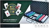 Фабрика Покера Набор из 300 фишек (4 гр.) для покера с номиналом в алюминиевом кейсе, фото 2