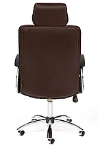 Кресло OXFORD хром кож/зам, коричневый/коричневый перфорированный, 36-36/36-36/06, фото 2