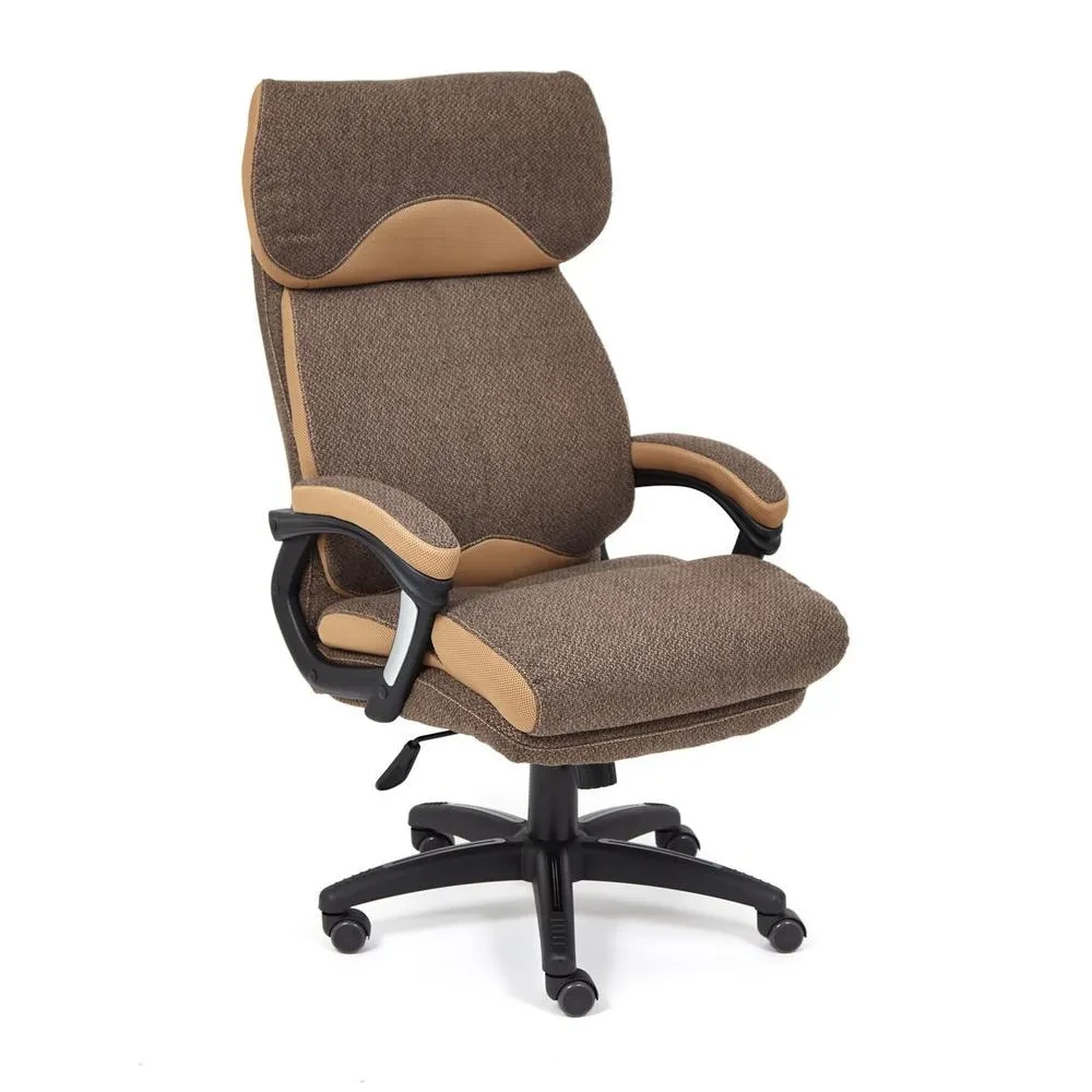 Кресло DUKE ткань, коричневый/бронзовый, MJ190-7/TW-21 - фото 1 - id-p107733894