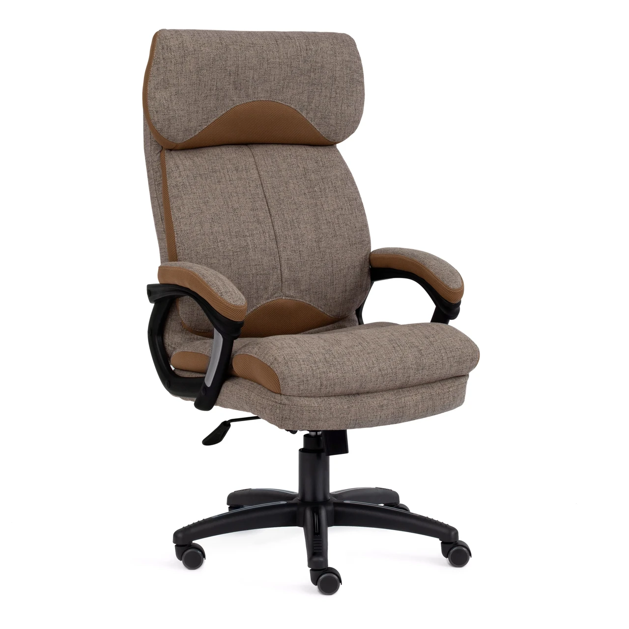 Кресло DUKE ткань, светло-коричневый/бронза, фостер 3/TW-21 - фото 1 - id-p107733903