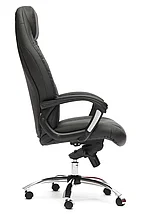 Кресло BOSS Lux кож/зам, черный/черный перфорированный, 36-6/36-6/06, фото 3