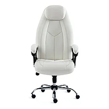 Кресло BOSS Lux кож/зам, белый, 36-01/36-01/06, фото 2