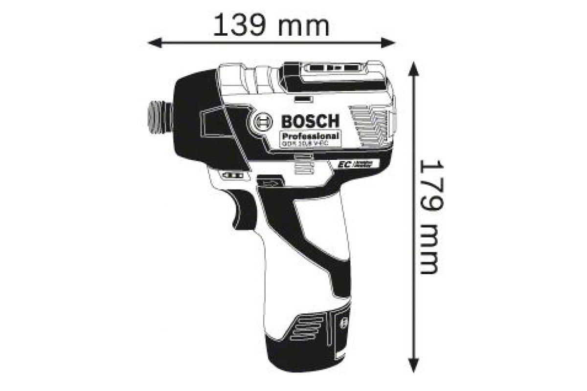 Гайковерт импульсный аккумуляторный Bosch GDR 12V-110 Solo 06019E0002 - фото 2 - id-p107737761