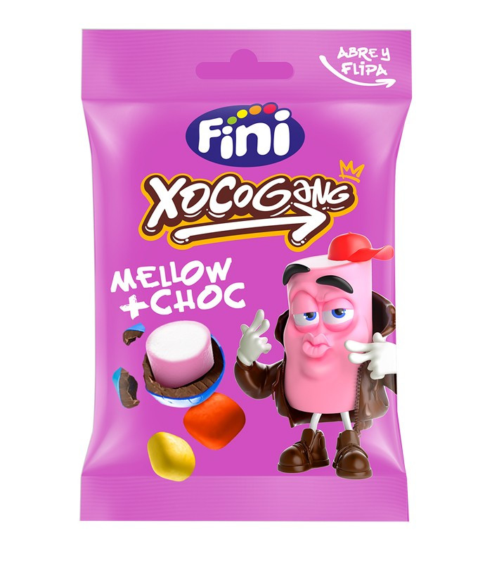 Драже с маршмеллоу Mellow Choc XOCOGANG 70гр (12шт-упак) /FINI Испания/