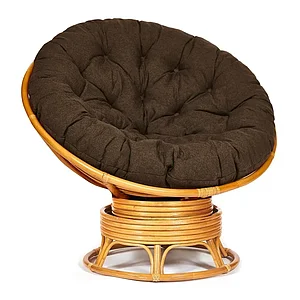 Кресло-качалка "PAPASAN" w 23/01 B / с подушкой / Honey (мед), ткань Коричневый, 3М7-147