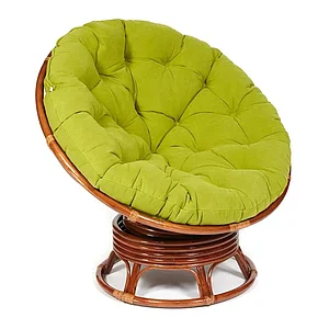 Кресло-качалка "PAPASAN" w 23/01 B / с подушкой / Pecan (орех), флок Олива, 23