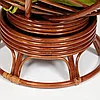 Кресло-качалка "PAPASAN" w 23/01 B / с подушкой / Pecan (орех), флок Олива, 23, фото 7