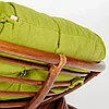Кресло-качалка "PAPASAN" w 23/01 B / с подушкой / Pecan (орех), флок Олива, 23, фото 9