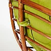 Кресло-качалка "PAPASAN" w 23/01 B / с подушкой / Pecan (орех), флок Олива, 23, фото 10