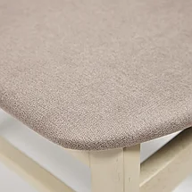 CT 8804 Стул Rabat с мягким сиденьем дерево гевея, 52,5*46,5*78см, античный белый, ткань бежевая (FG22616-16), фото 5