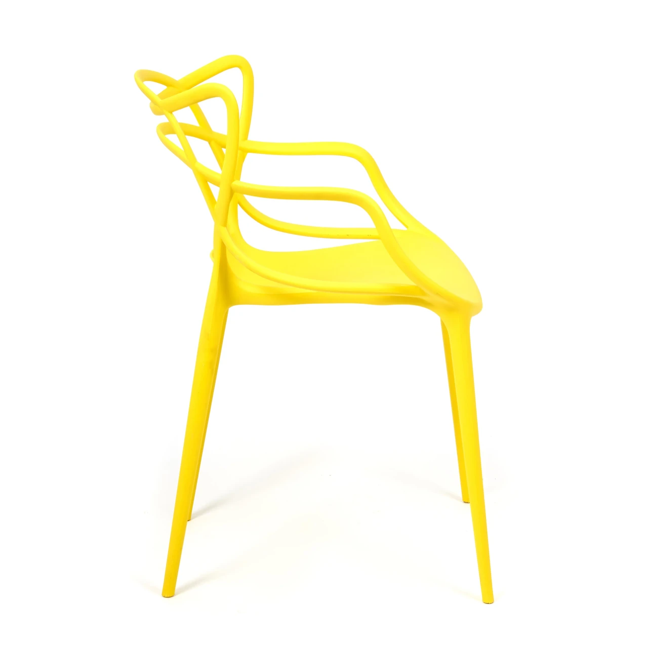 Стул Cat Chair (mod. 028) пластик, 54,5*56*84см, желтый, 037 - фото 2 - id-p107735167