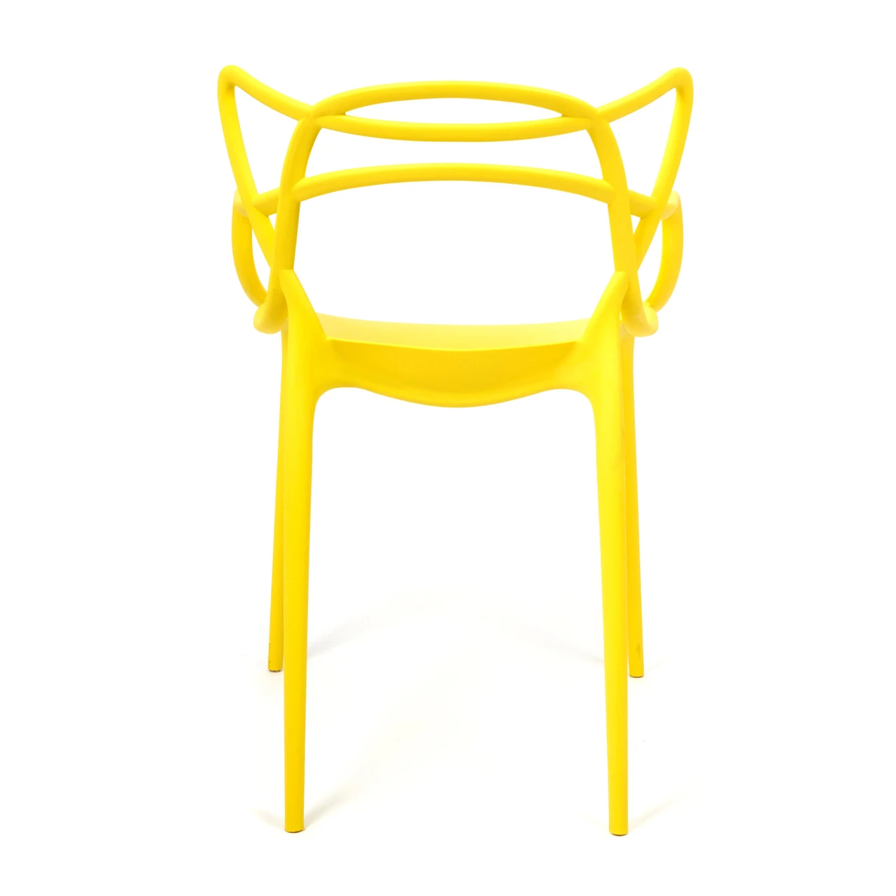 Стул Cat Chair (mod. 028) пластик, 54,5*56*84см, желтый, 037 - фото 4 - id-p107735167