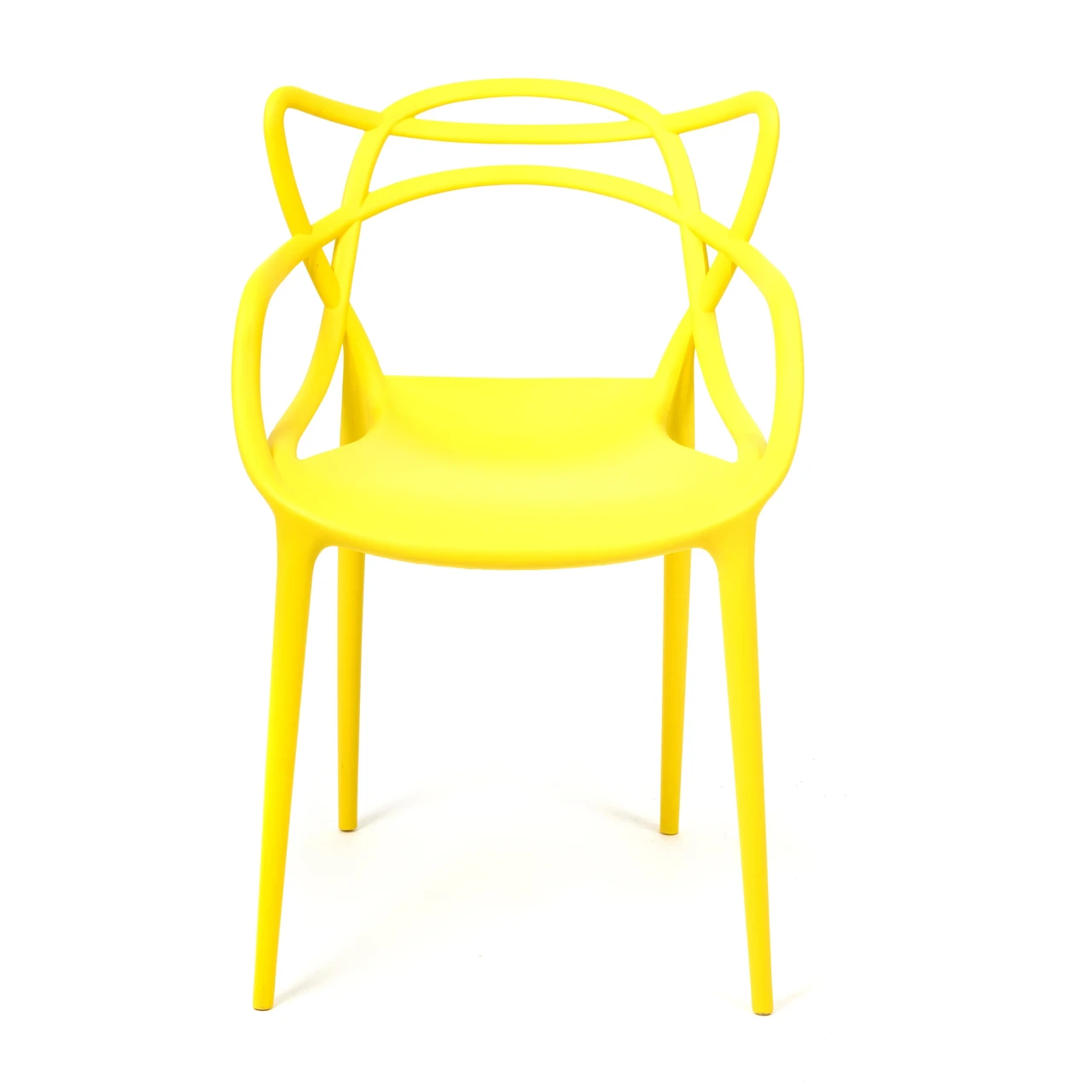 Стул Cat Chair (mod. 028) пластик, 54,5*56*84см, желтый, 037 - фото 5 - id-p107735167