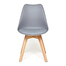 Стул TULIP (mod. 73) дерево/пластик/ПУ, 48.5*52.5*83cм, серый, фото 2