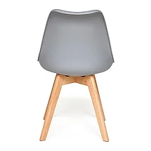 Стул TULIP (mod. 73) дерево/пластик/ПУ, 48.5*52.5*83cм, серый, фото 4