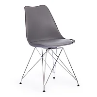 Стул TULIP IRON CHAIR (mod.EC-123) / 1 шт. в упаковке металл/пластик, 54,5*48*83,5см, серый