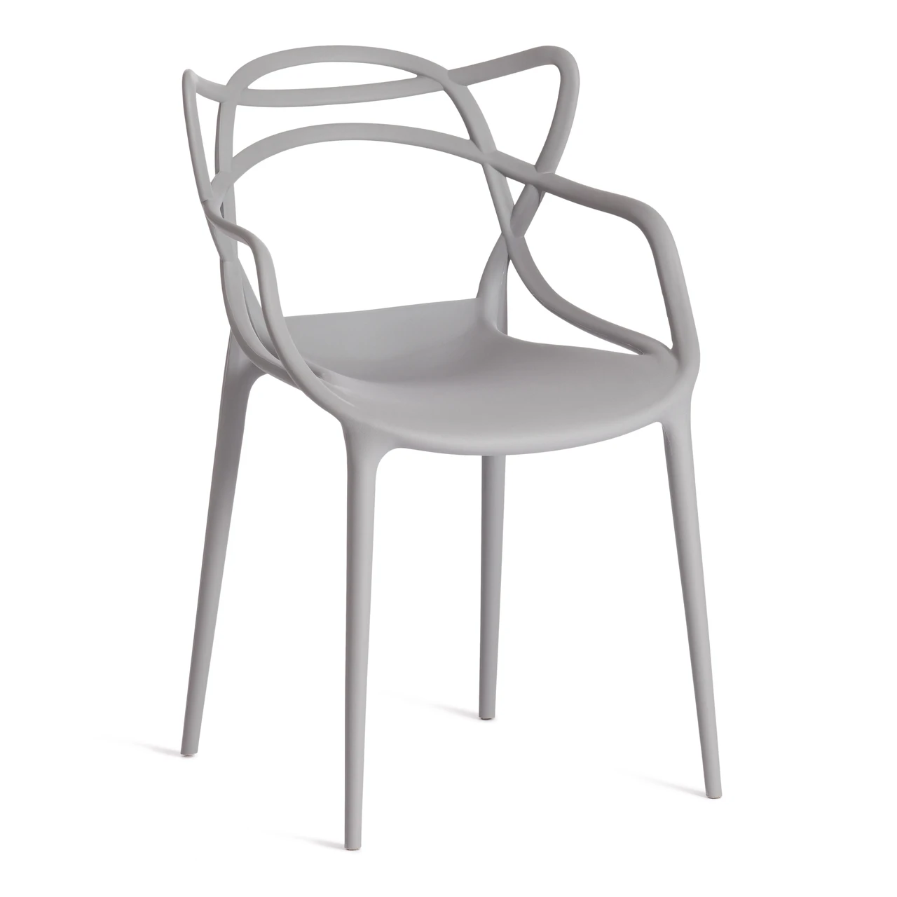 Стул Cat Chair пластиковый 54.5*56*84 см серый