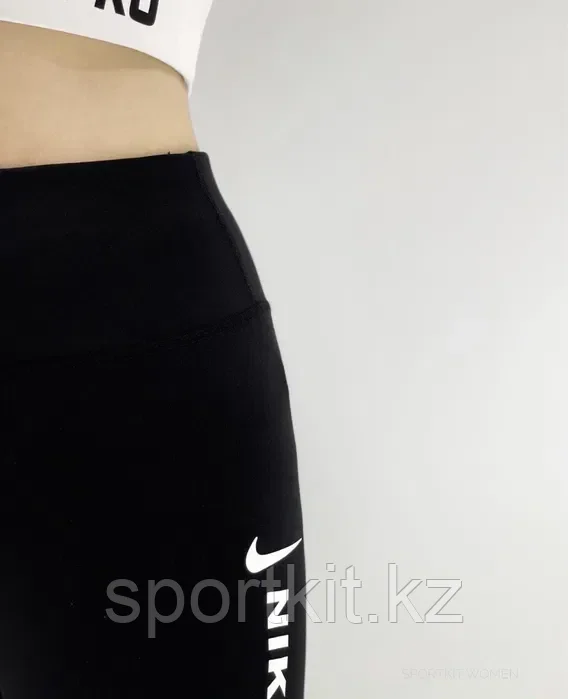 Лосины жен Nike swosh чер - фото 3 - id-p107740429