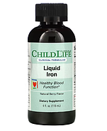 Childlife Clinicals, жидкое железо, с натуральным ягодным вкусом, 118 мл (4 жидк. унции), фото 3