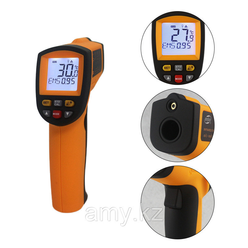 Бесконтактный цифровой инфракрасный термометр GM900 /пирометр - фото 3 - id-p107741236