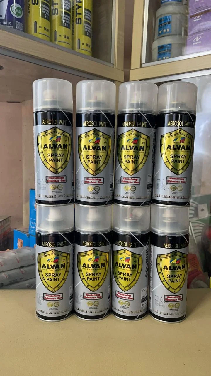 Аэрозольная краска Alvan № 304 светло-серый